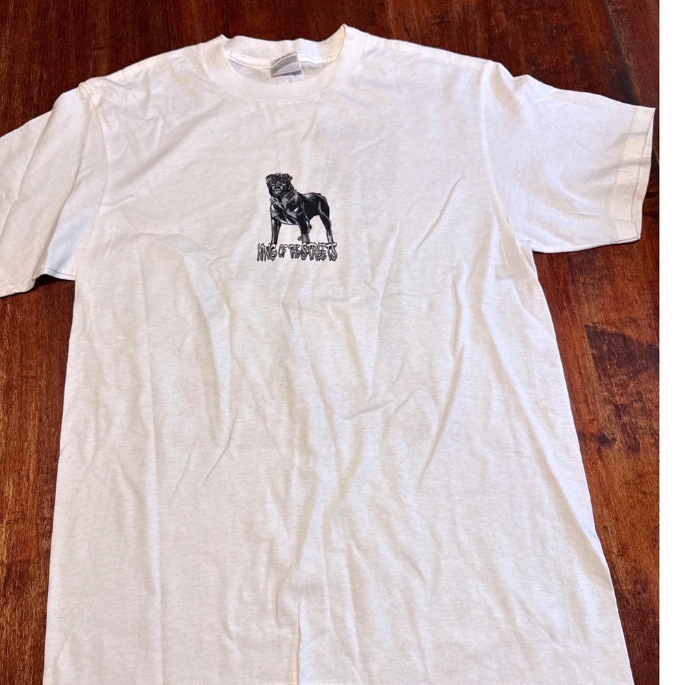 Delta White Short Sleeve Tee with Black Graphic